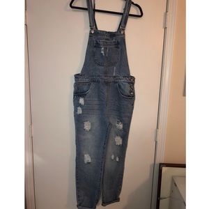 Distressed Overalls